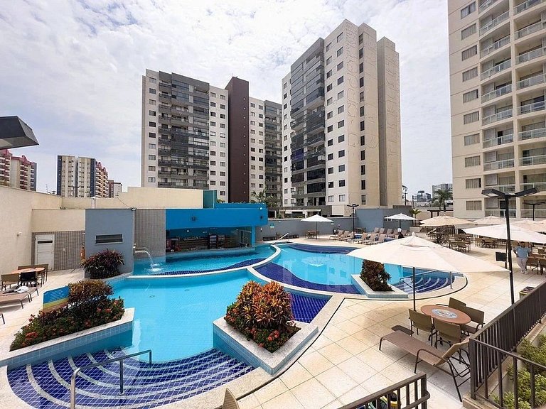 Atrium Thermas com roupas de cama