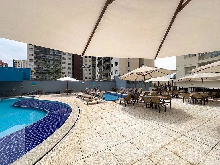 Atrium Thermas com roupas de cama