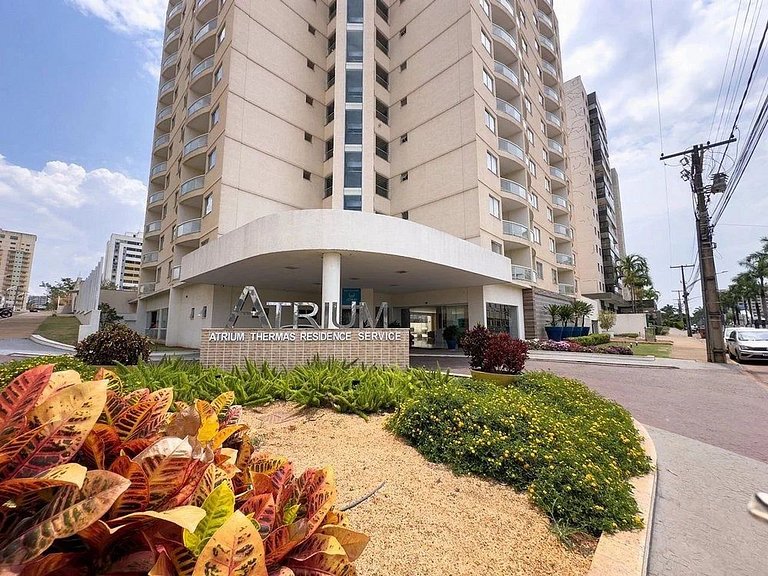 Atrium Thermas com roupas de cama