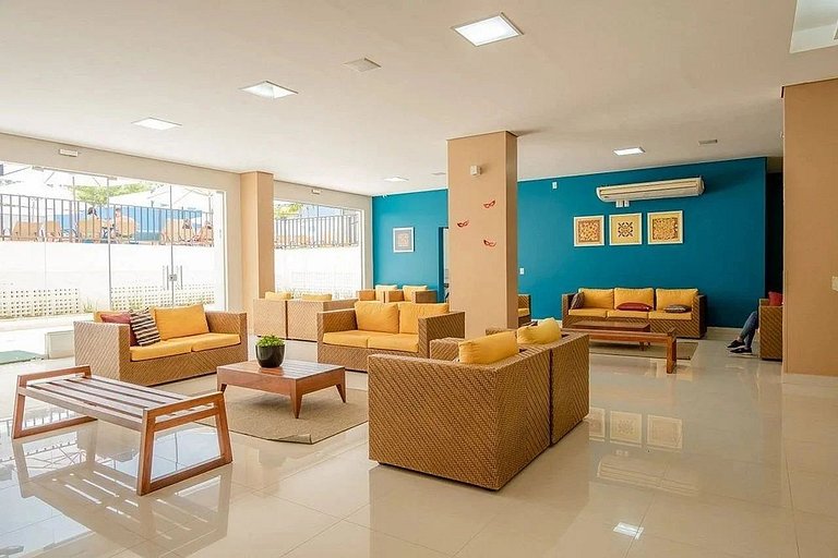 Atrium Thermas com roupas de cama