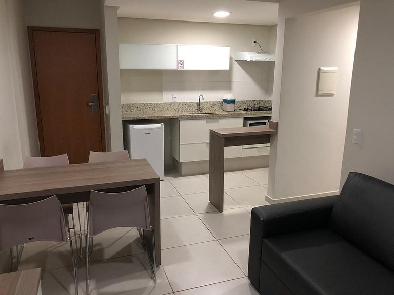 Atrium Thermas com roupas de cama