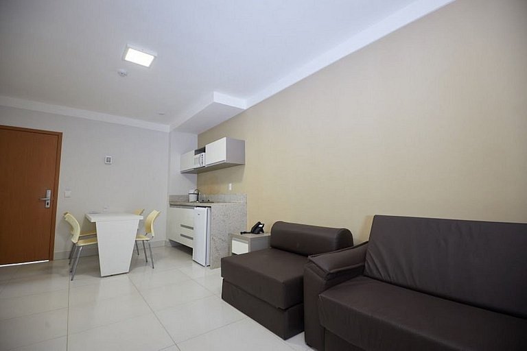 Apartamento Resort do Lago com roupas de cama