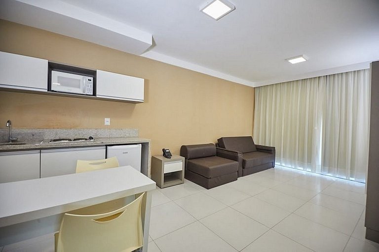 Apartamento Resort do Lago com roupas de cama