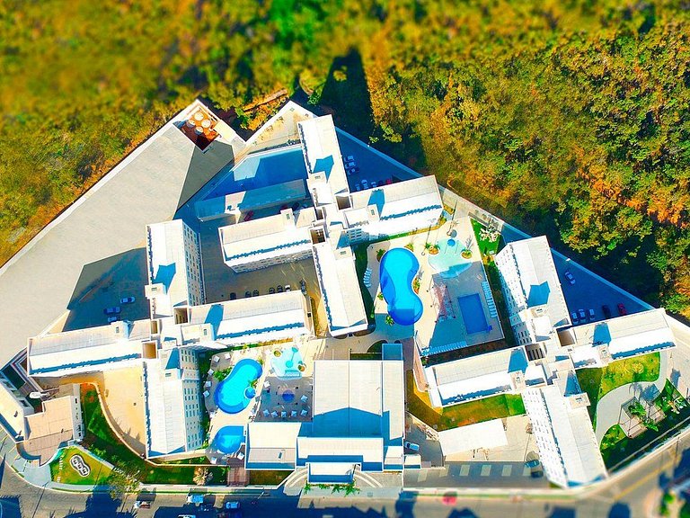 Apartamento Encontro das Águas com roupas de cama